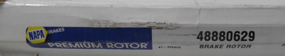 Disc Brake Rotor Front NAPA 48880629