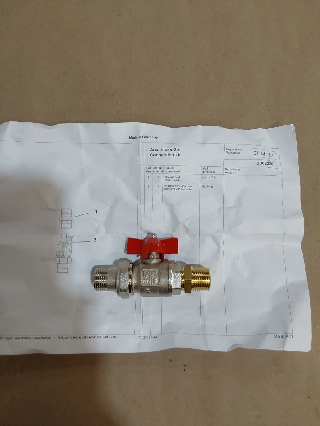 BEKO TECHNOLOGIES XZ-KA21-003 / XZKA21003 1/2″DN15