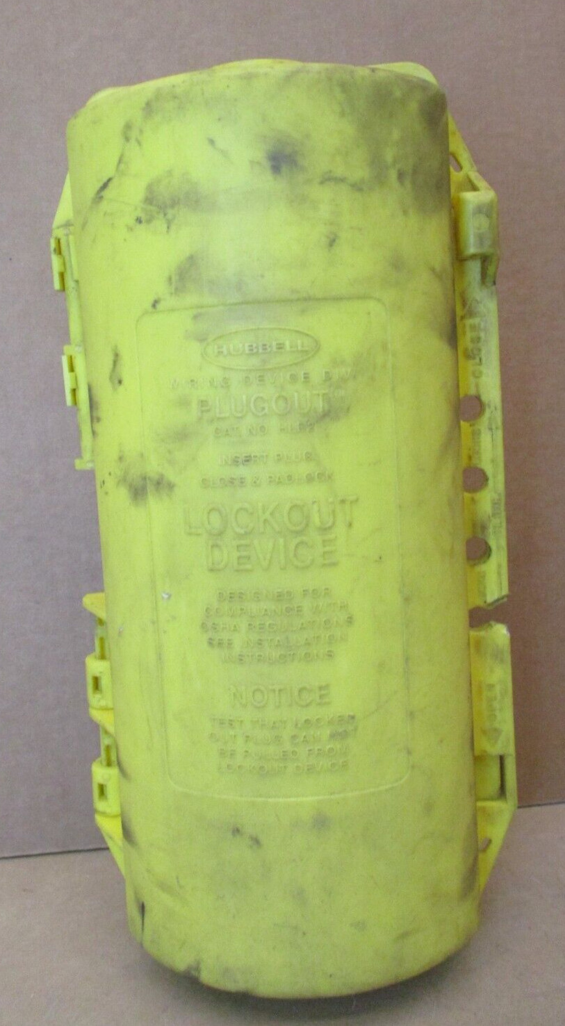Hubbell HLD2 Plugout Lockout Device High Visibility Yellow 1388OMF