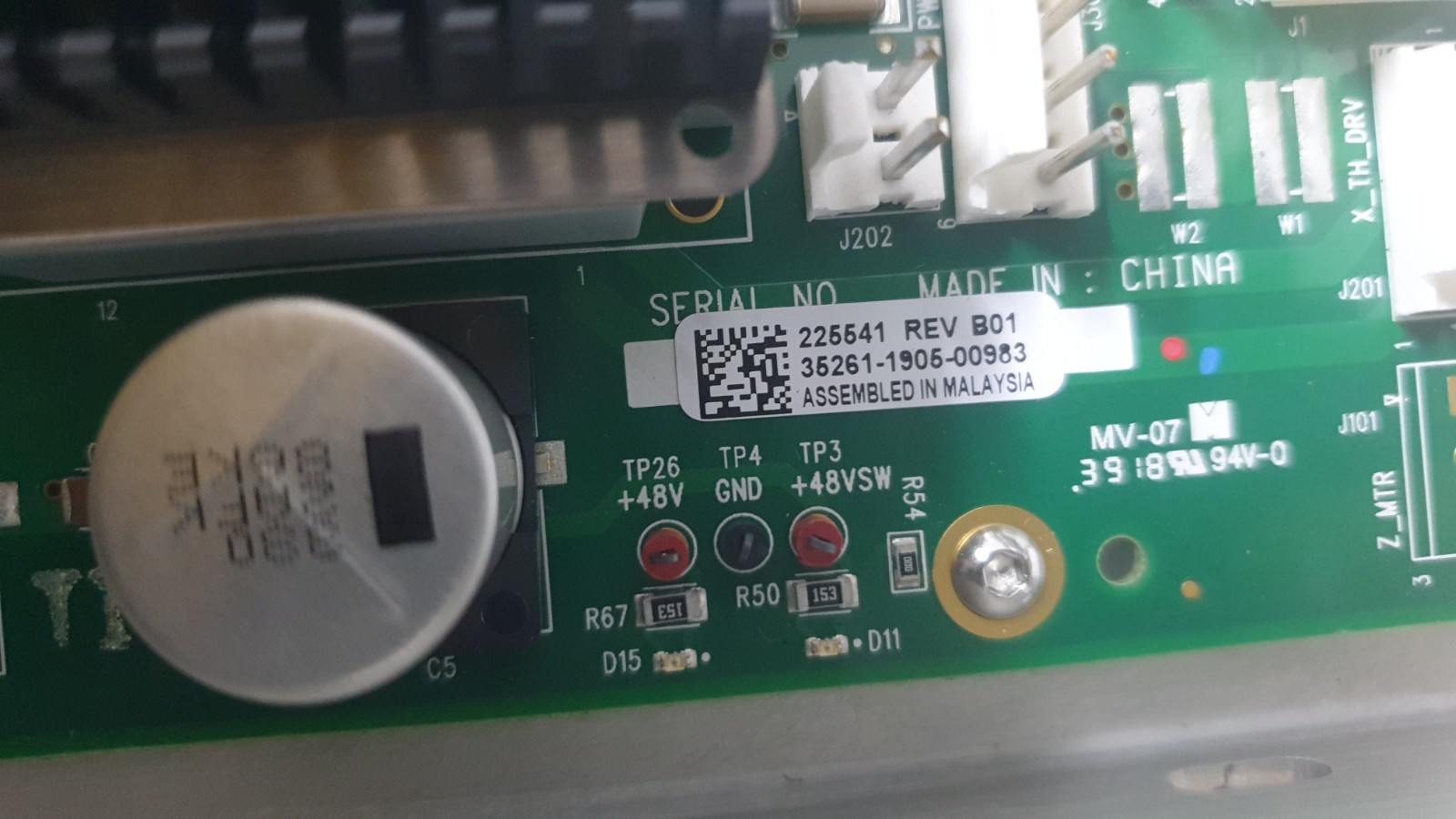 Brooks Automation PCB Assembly 4002-7452-01 Rev A, Elmo Motion P/N 6-WH110/100EE