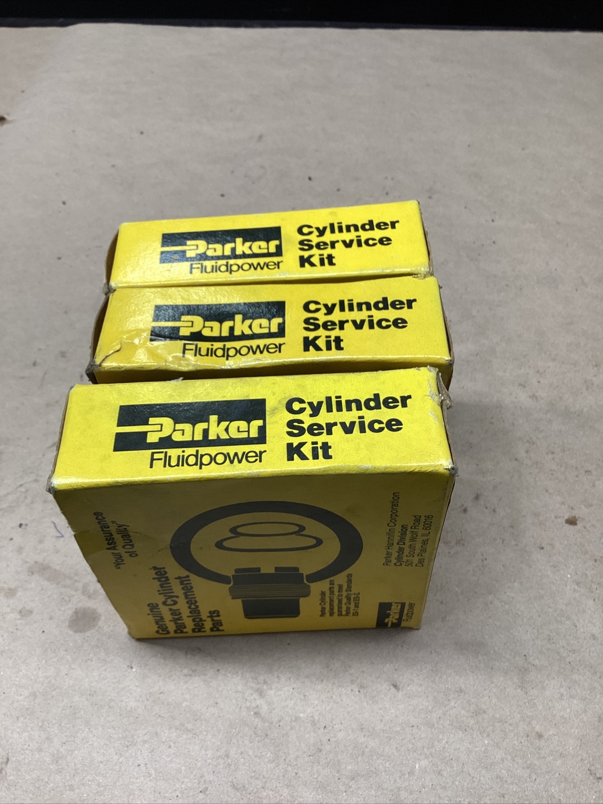 Lot of 3 New Parker L071790040 Stud Kits Style 7/16-20 #711G53