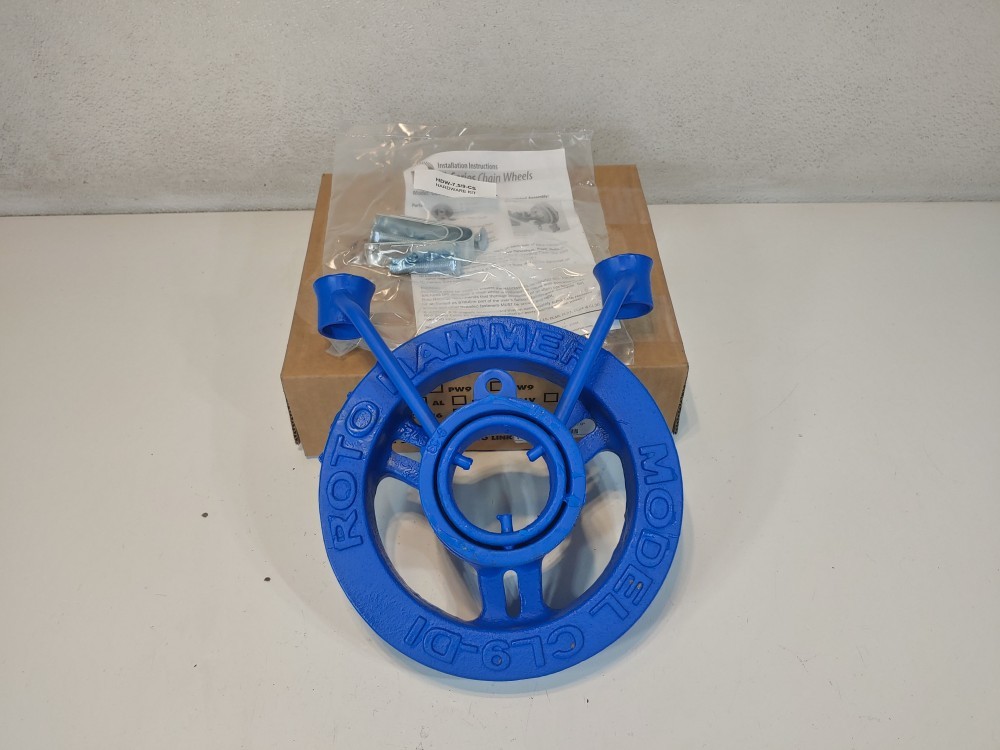 Roto-Hammer CL9-DI Clamp-On Chain Wheel OP 7-3/4″ – 9″, Ductile Iron