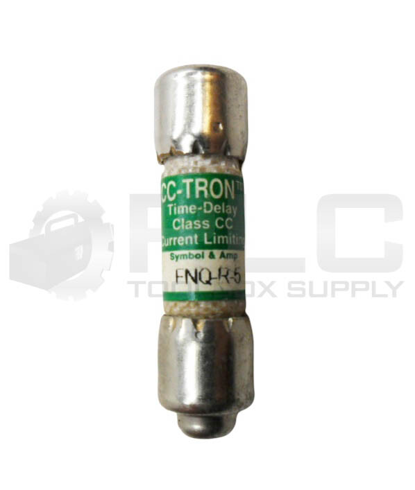 LOT OF 6 BUSSMANN FNQ-R-5 CC-TRON TIME DELAY FUSE 5A 600VAC
