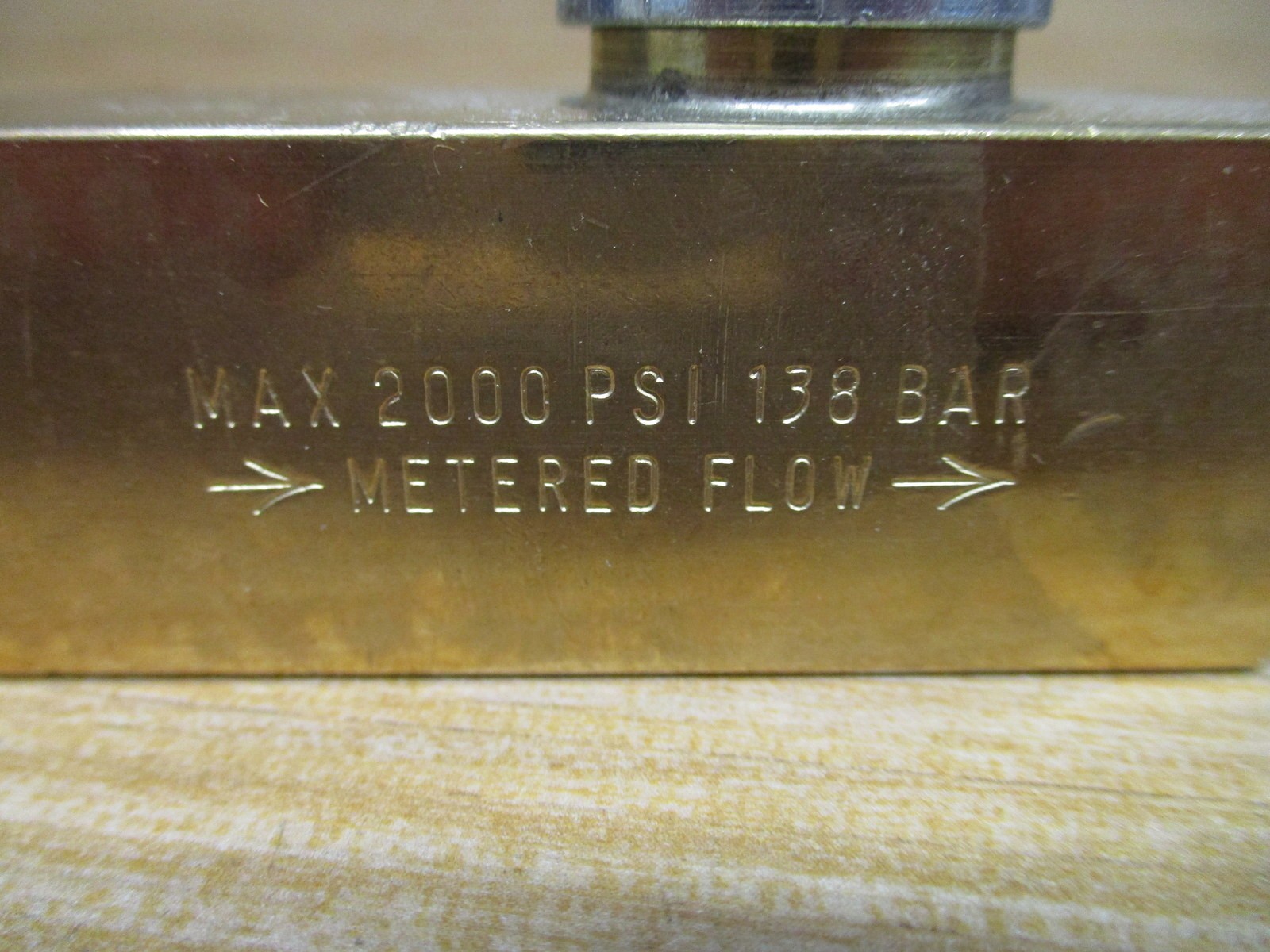 Parker PF600B Flow Control Valve 3/8 Inch