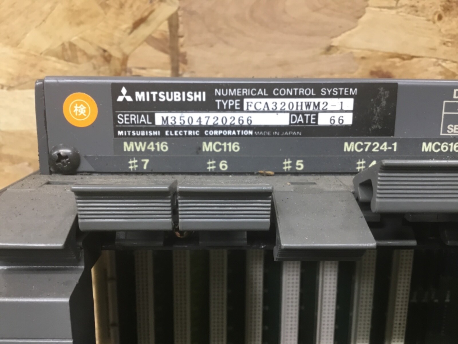 MITSUBISHI FCA320HWM2-1 NUMERICAL CONTROL SYSTEM RACK MC021D #04D28PR5*IM