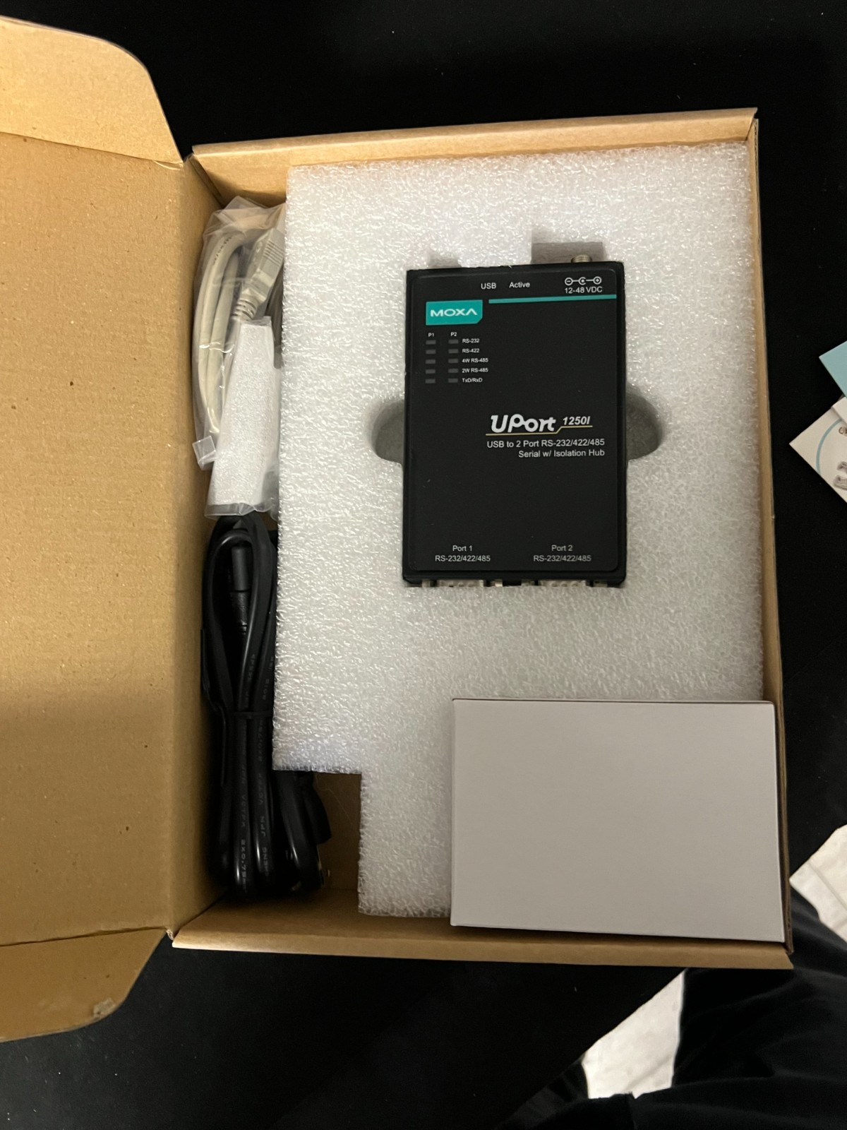NEW MOXA UPORT1250I USB to 2-Port RS-232/422/485 Serial Converter