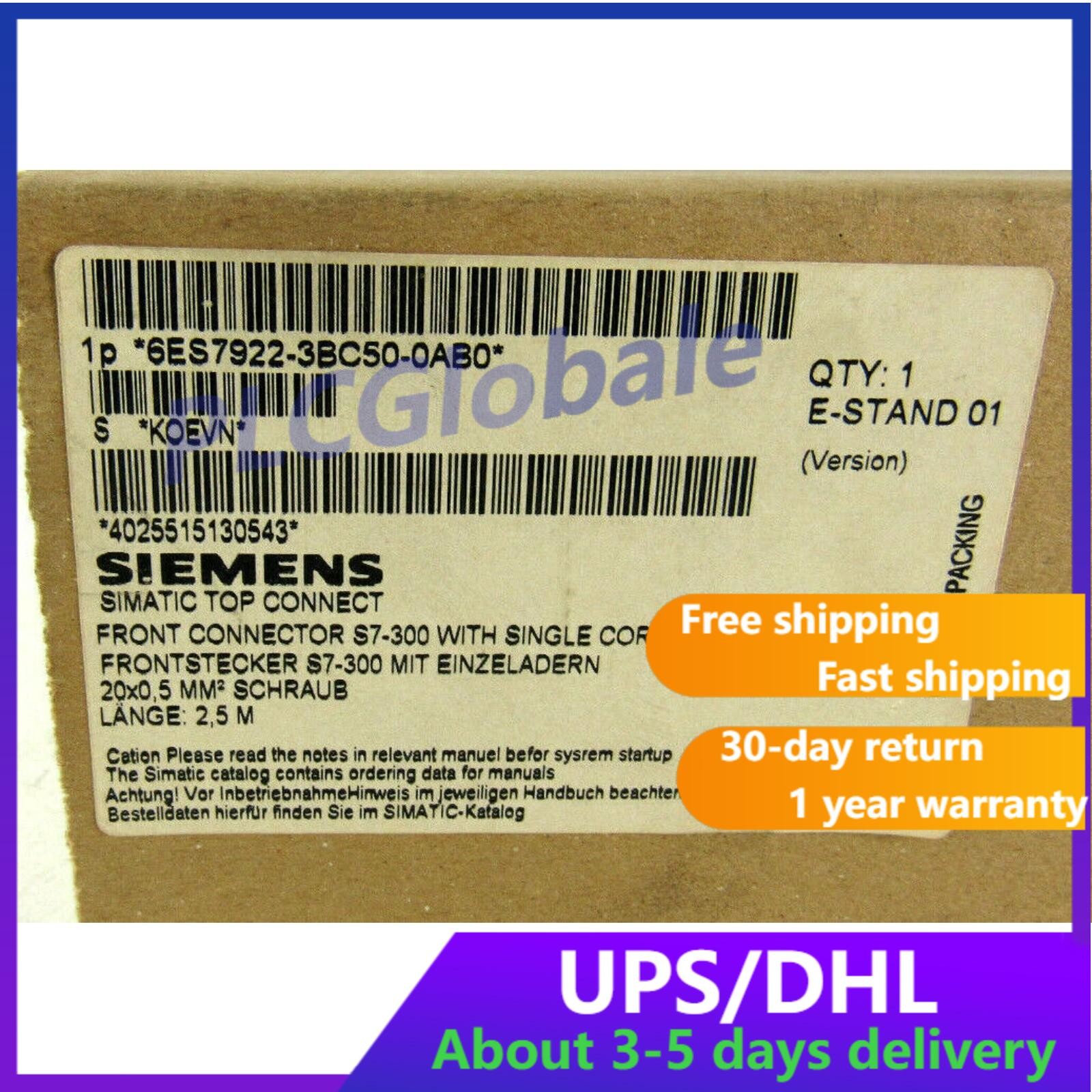 New Siemens Simatic S7 SITOP Connection 6ES7922-3BC50-0AB0 6ES79223BC500AB0