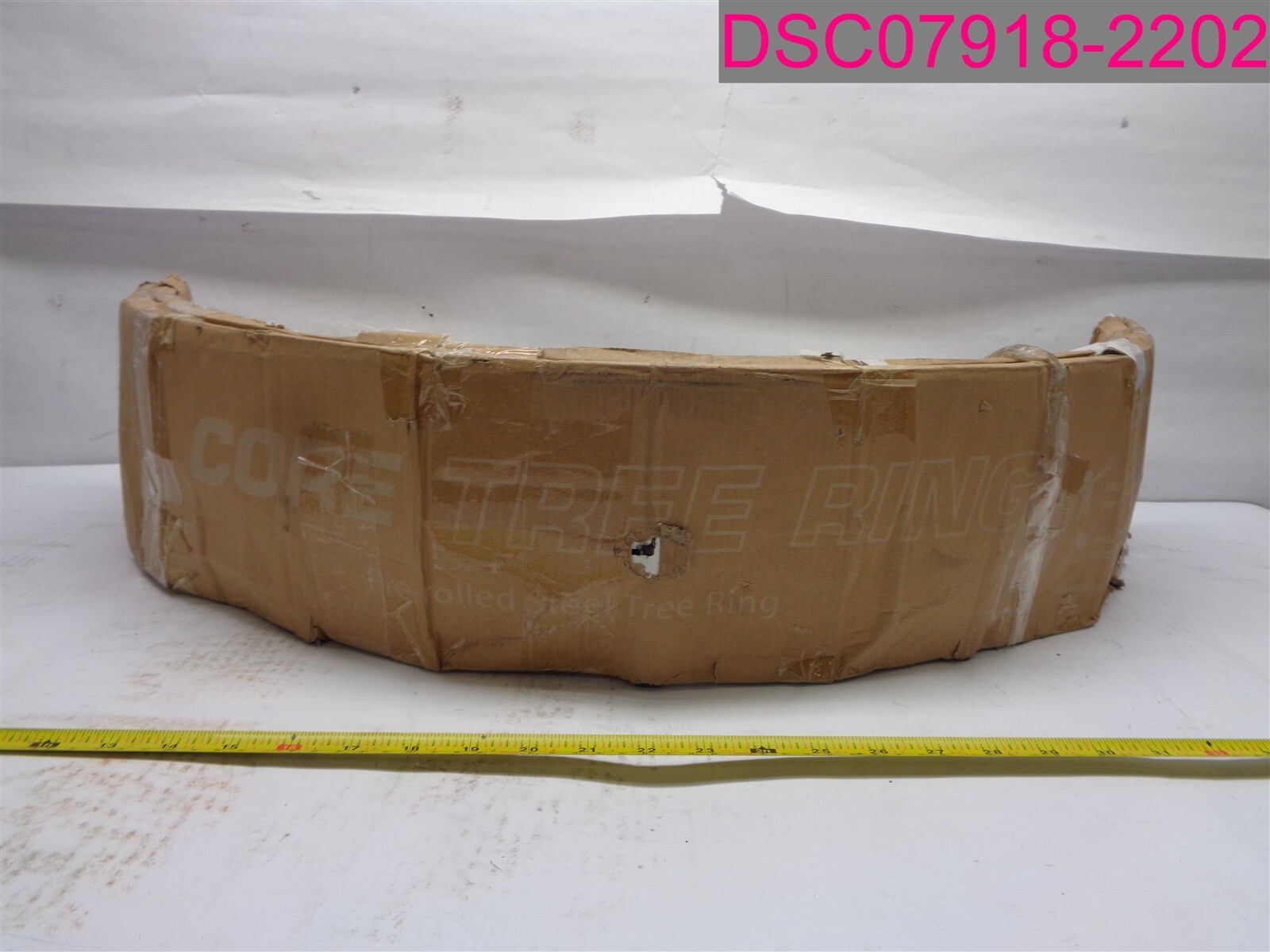 QTY=2; CORE Tree Ring Black 900mm Dia. Pre-Rolled Steel Tree Ring