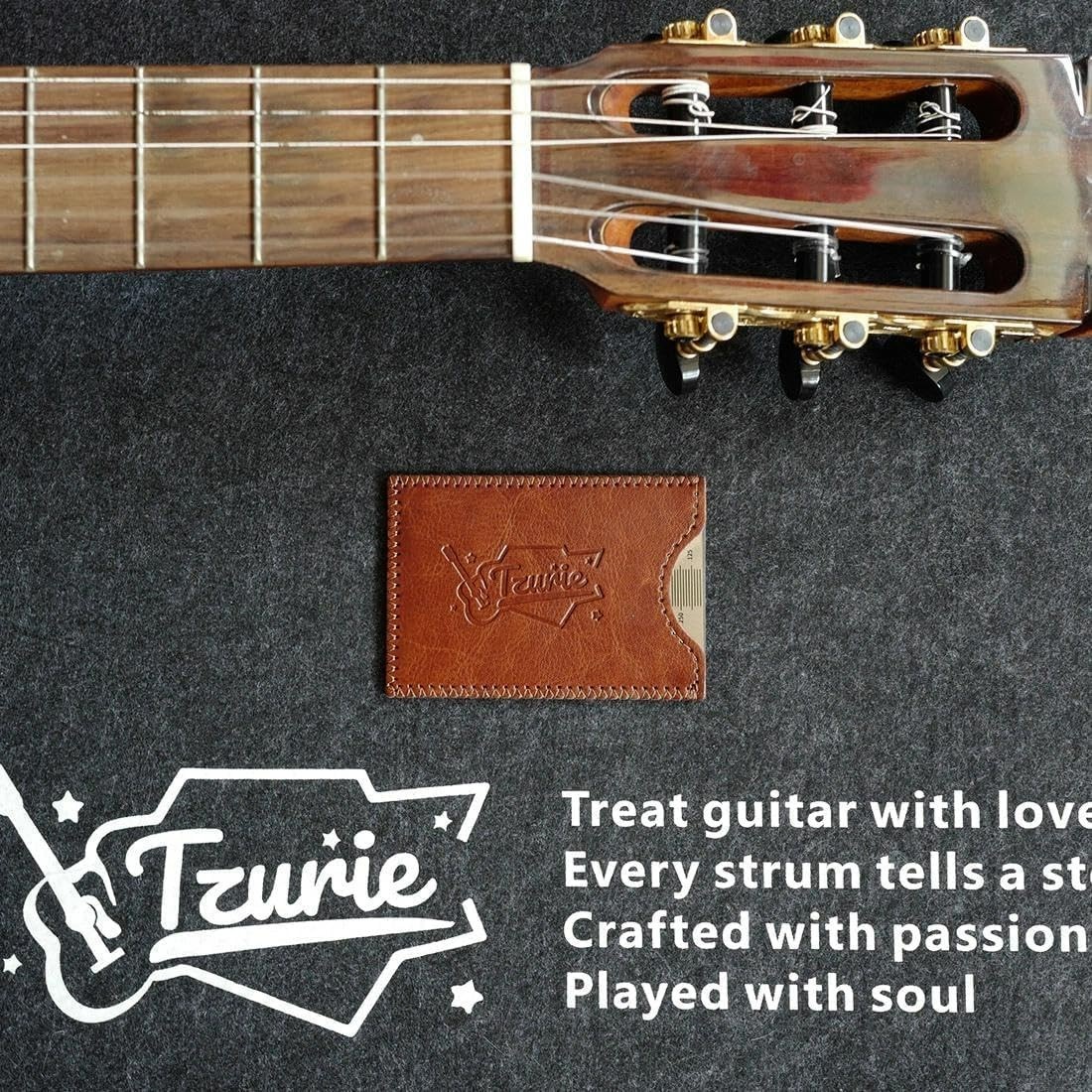 Guitar String Action Gauge, Stainless Steel Pocket Size Tool with Travel Case…