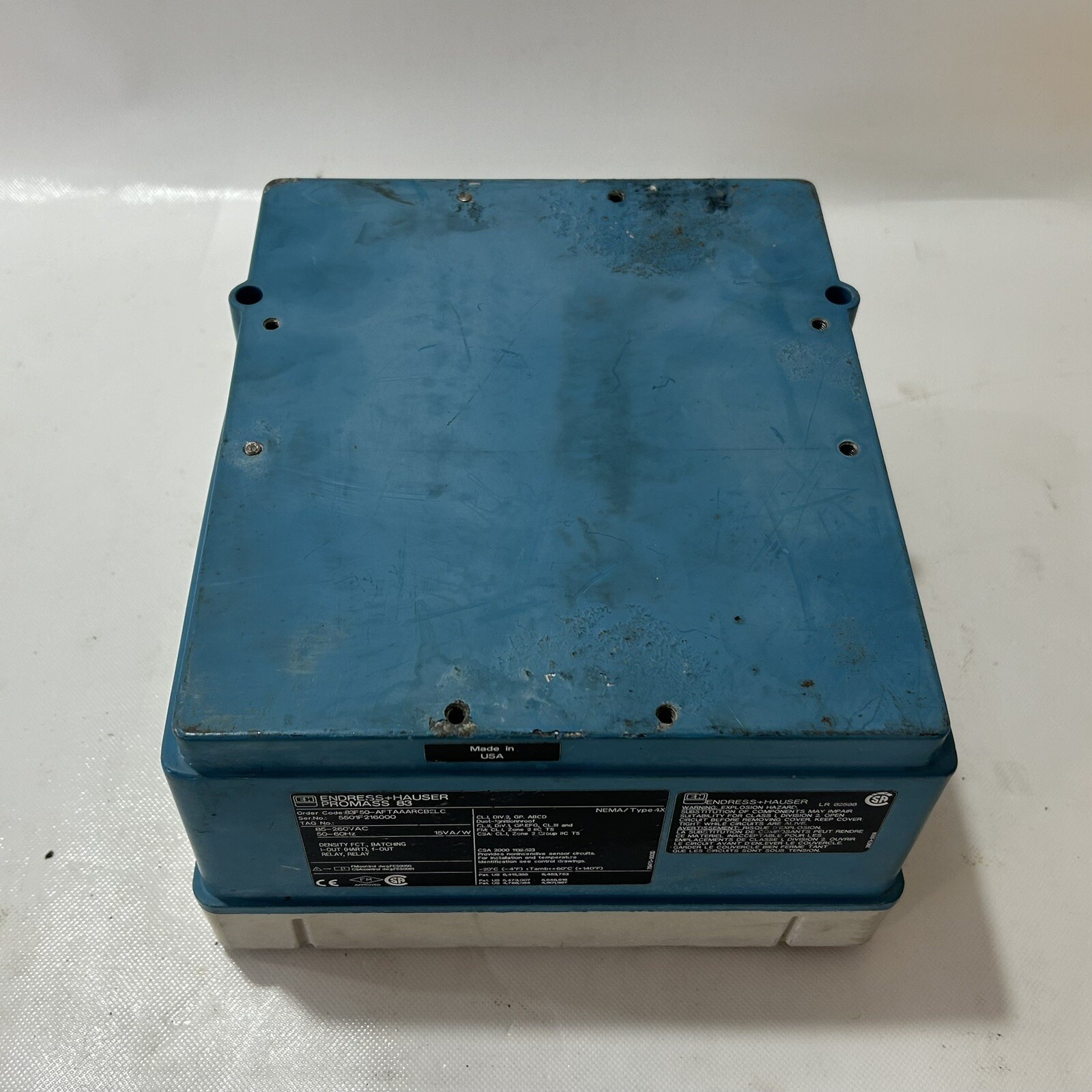 Endress Hauser Promass 83 Flowmeter Transmitter