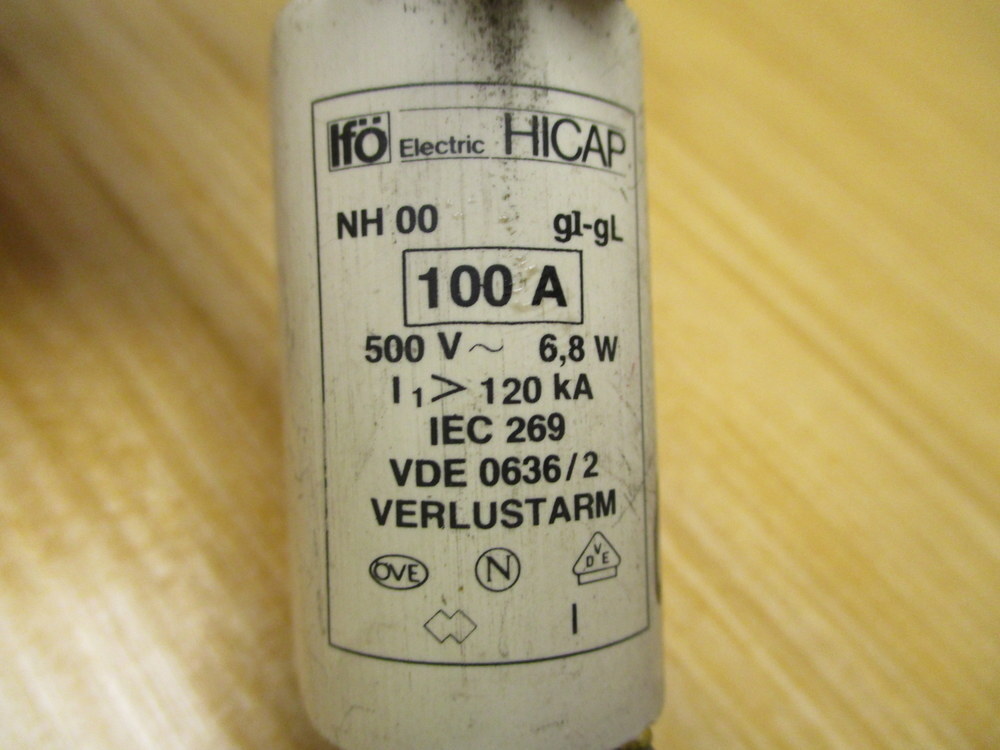IFO Electric NH 00 gl-gL HICAP Fuse NH00glgL (Pack of 2)