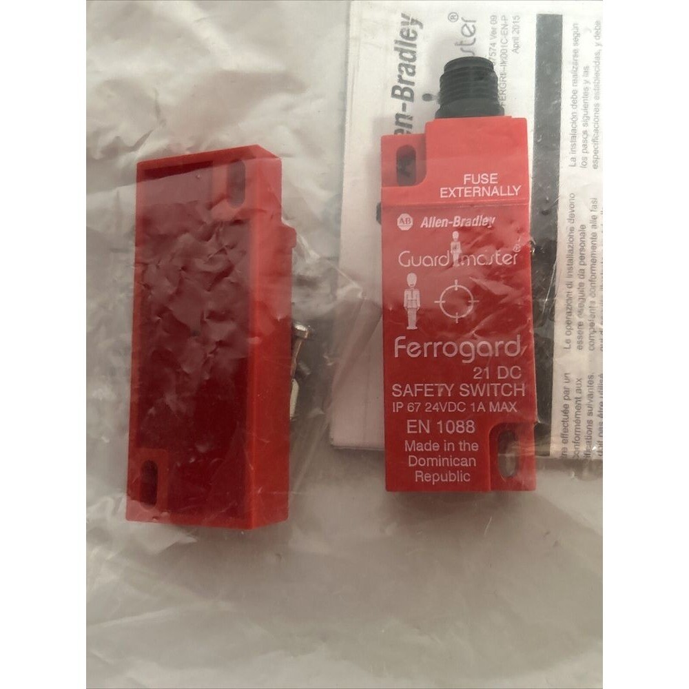 440N-G02099 ALLEN BRADLEY FERROGARD FRS21 RED PLASTIC SWITCH 24VDC US Free Tax