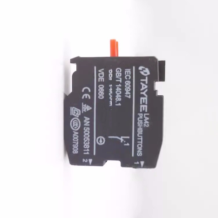 10Pcs New For Tayee contact button switch contact LA42 base IEC6094 01 1NC