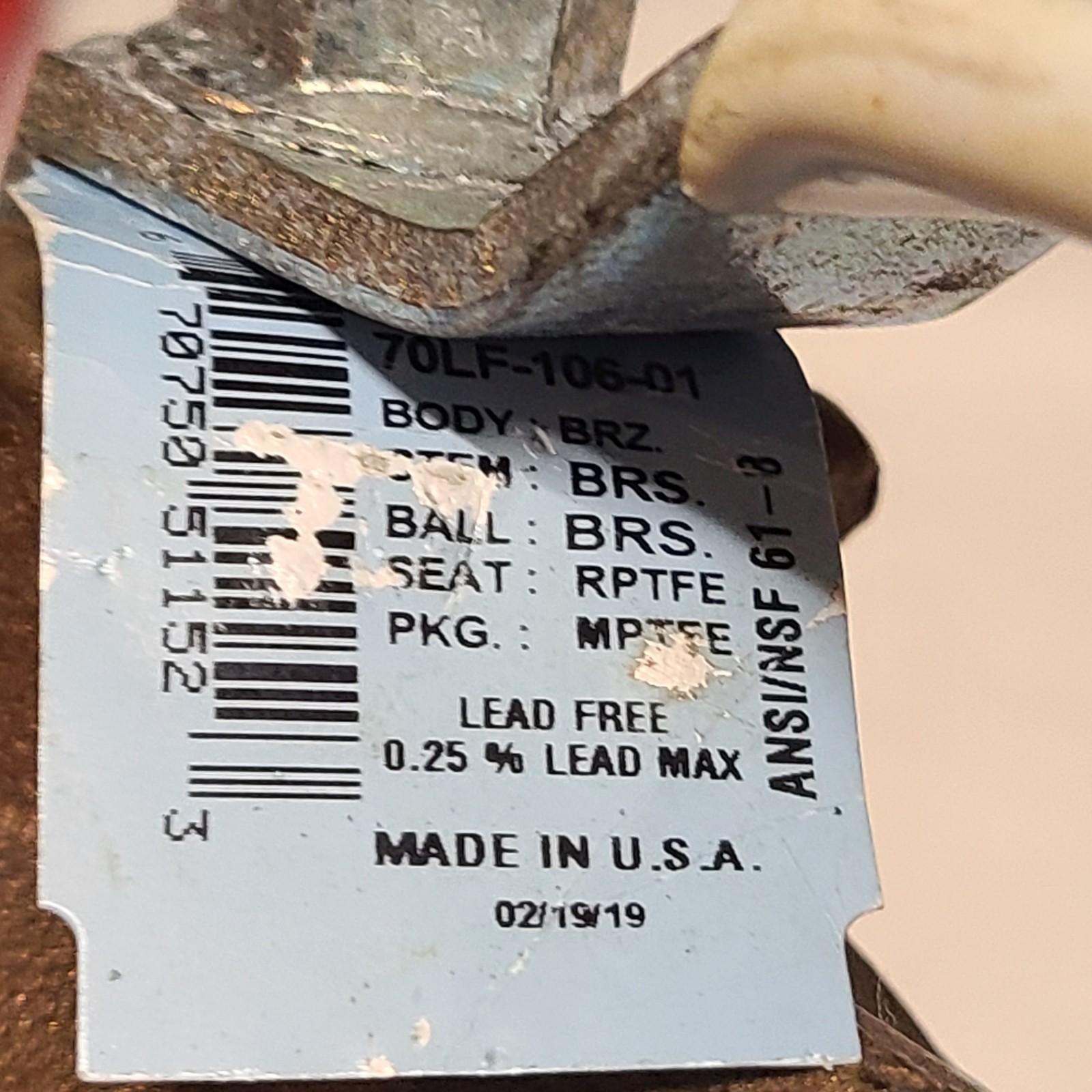 New Apollo 1 1/4″ Conbraco Bronze Ball Valve 600 CWP Model 70LF-106-01