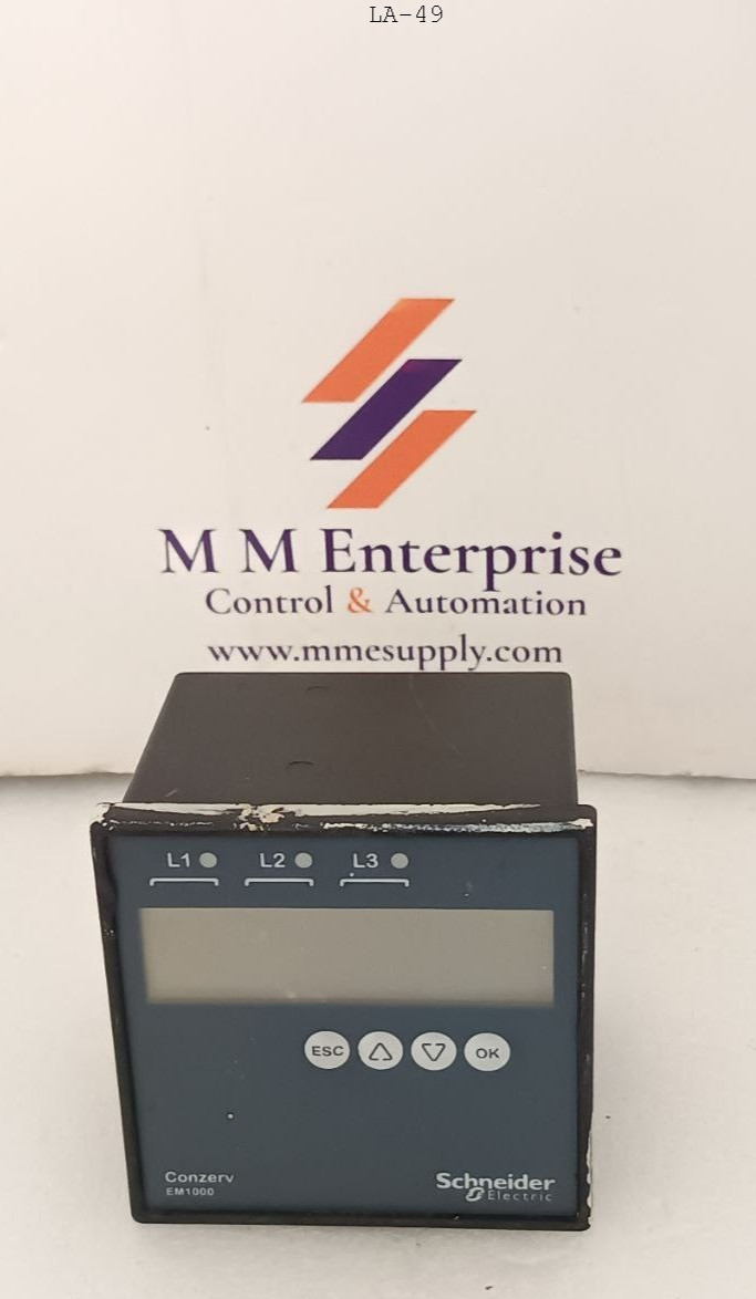 SCHNEIDER ELECTRIC CONZERV EM-1000 Power And Energy Meter *USED*