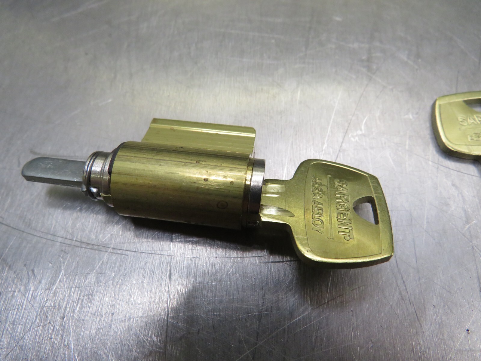 Sargent LA Key Blank Lot of 2 W/ Lock Cylinder