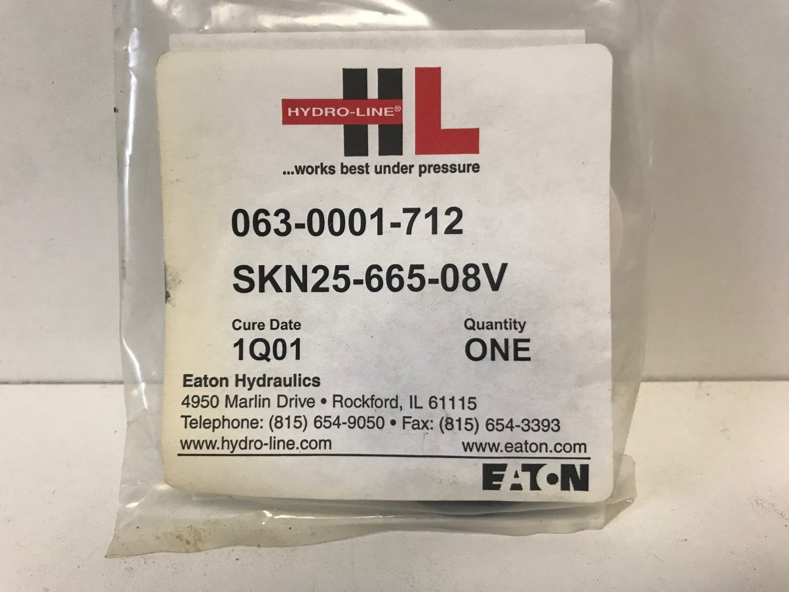 NOS! HYDRO-LINE HYDRAULIC CYLINDER REPAIR KIT SKN25-665-008V / 063-0001-712