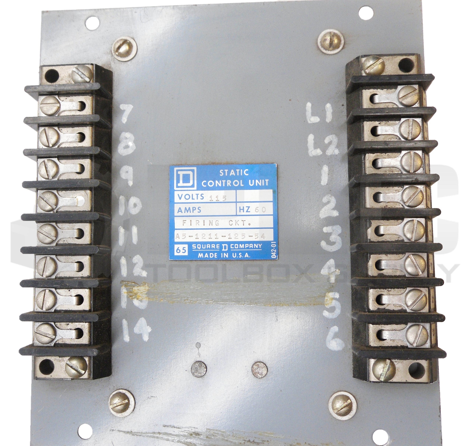 SQUARE D A5-1211-125-54 STATIC CONTROL UNIT 115V 60HZ