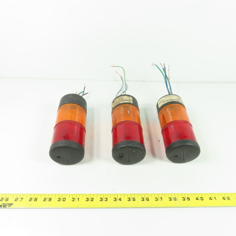 Electro-Matic EMSL31VWXXX1-10 Light Stack Tower Red/Orange 24V 6-1/4″ OAL Lot/3