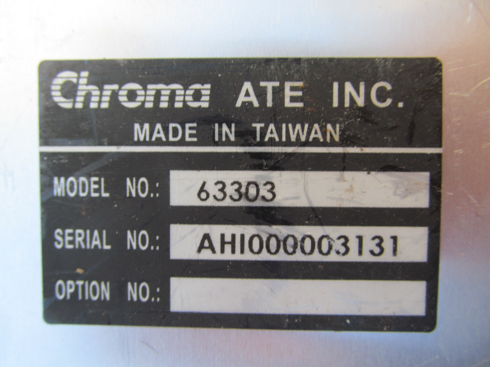 Chroma 63303 High speed DC Load 300-Watts 6A/60A 16V/80V