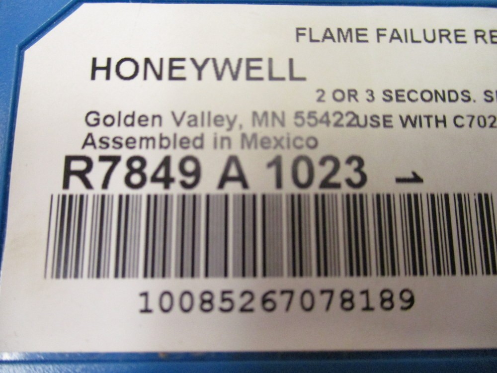 Honeywell R7849-A-1023 Ultraviolet Flame Amplifier R7849A1023