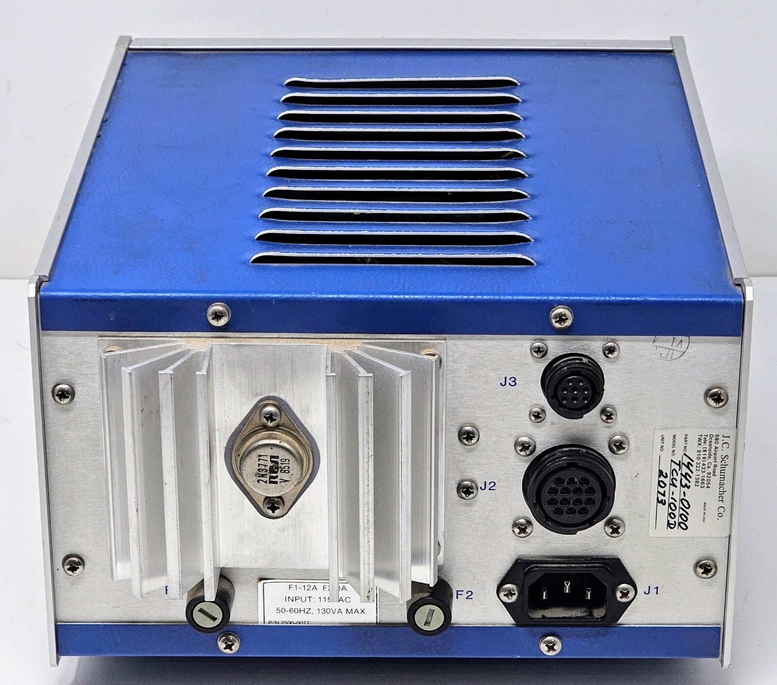 Schumacher Source Temperature Control System Module Model 100 TCU-100D 1443-0100