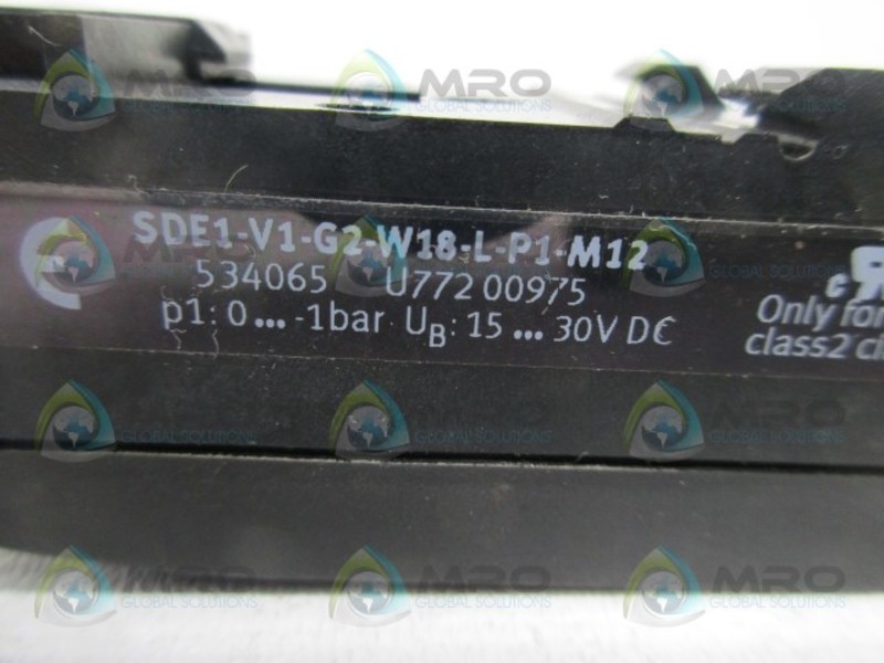 FESTO SDE1-V1-G2-W18-L-P1-M12 PRESSURE SENSOR UNMP