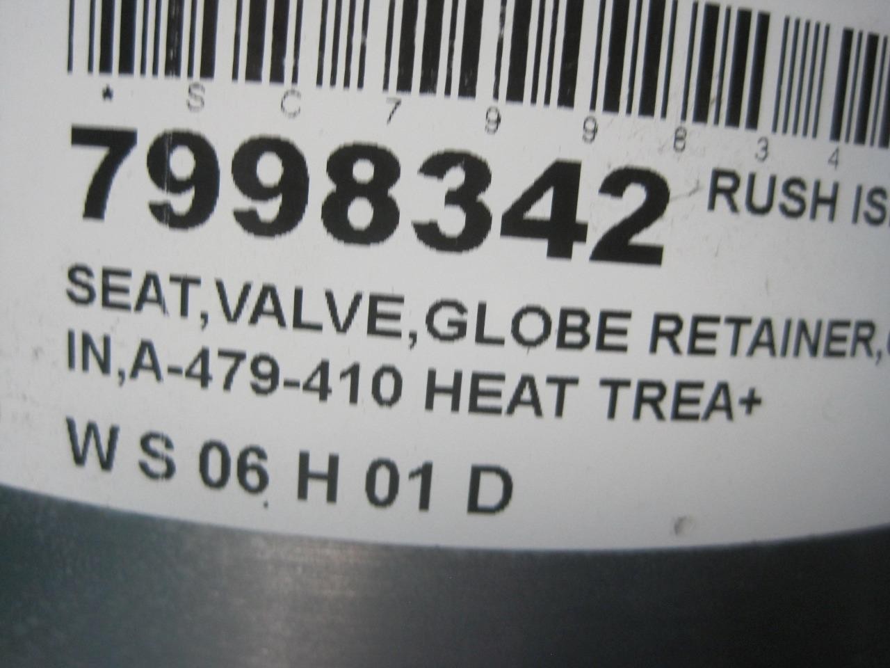 FLOWSERVE RERAINER SEAT MK1 PB 6″ CL 900/1500 TN 4 4.38 BORE A-479-410 S41000
