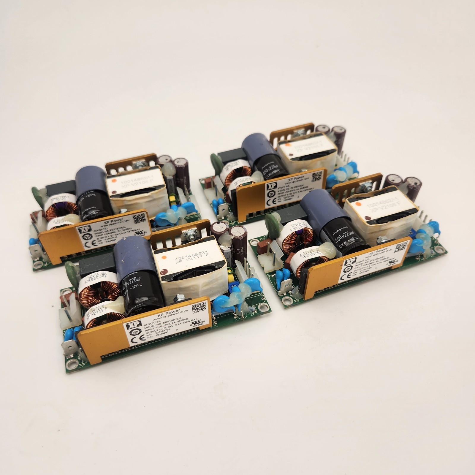 (Lot of 4) XP Power ECS130US24 24V 5.4A AC DC Power Supply | Untested