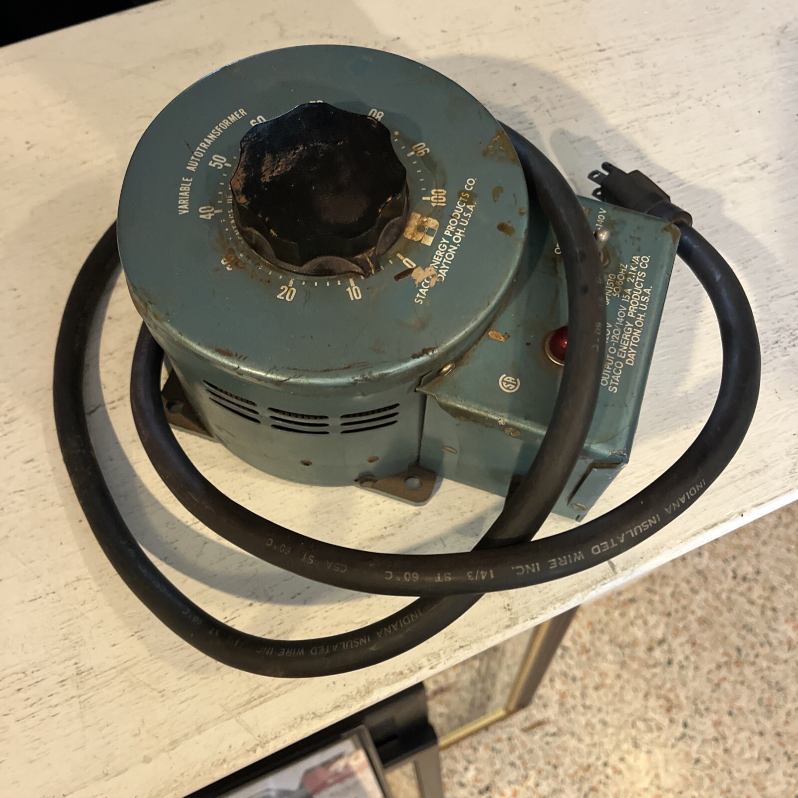 Vintage Staco Energy 3PN1510 Variable Autotransformer 120 Volt Working