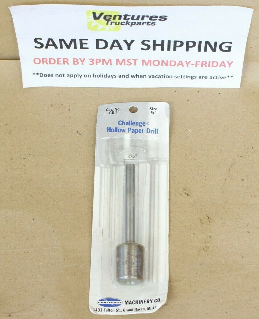 CHALLENGE CD4-14 1/4″ HOLLOW PAPER DRILL BIT NEW