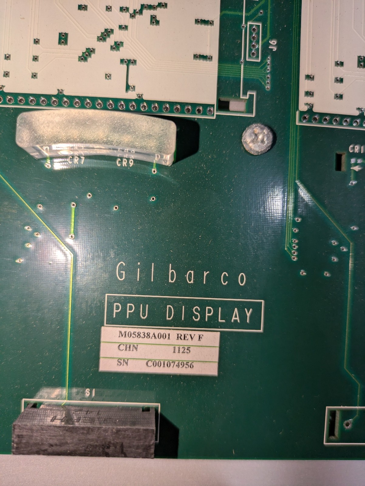 GILBARCO PPU DISPLAY M05838A001 REV F M06194A001 REV C 1125 CHN