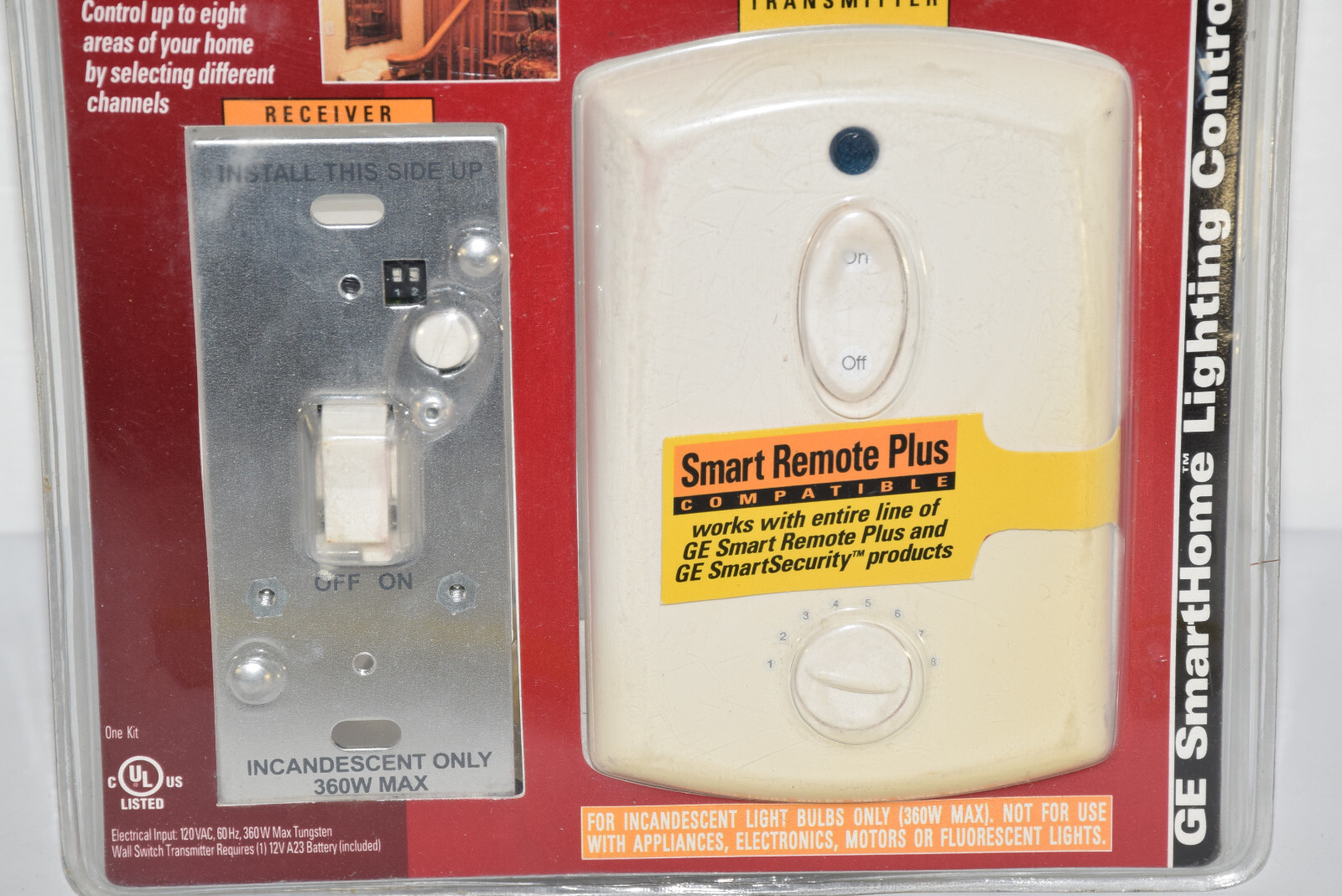 NEW General Electric GE RF102TXPS Wall Switch Kit Additional Wall Mount Control