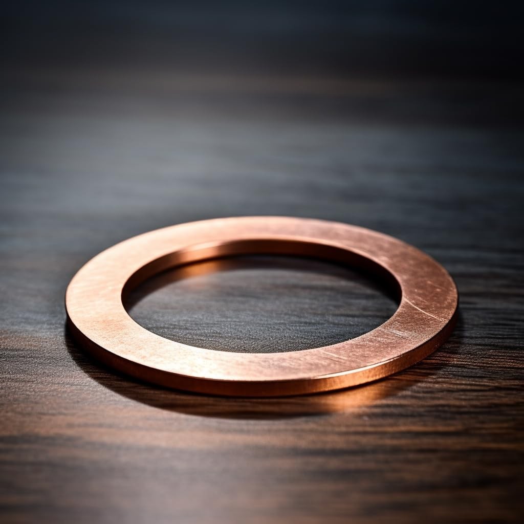 M22 Flat Washer Copper Sealing Ring, 22mm ID 28mm OD 1.5mm M22,