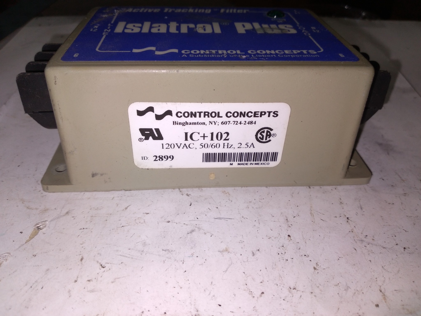 CONTROL CONCEPTS ISLATROL PLUS IC + 102 120VAC 50/60HZ 2.5A