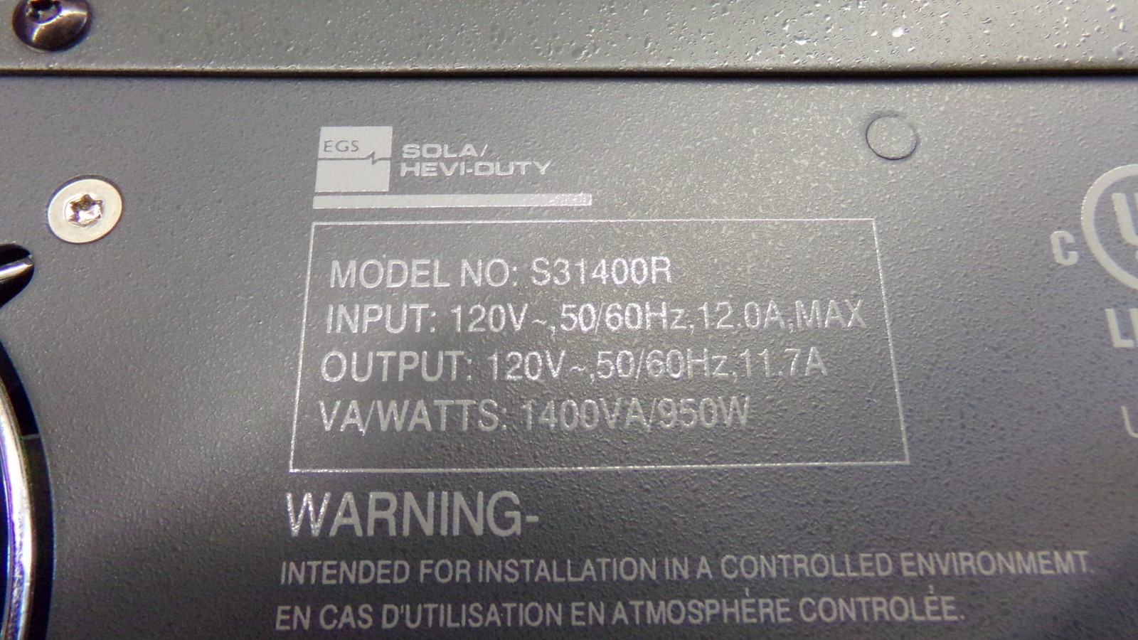 Sola S31400R 3000 Power Supply *FREE SHIPPING*