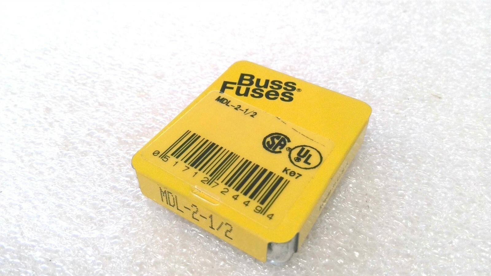 BUSSMANN MDL-2-1/2 SMALL DIMENSION GLASS FUSE TIME DELAY 250 V (LOT OF 7)