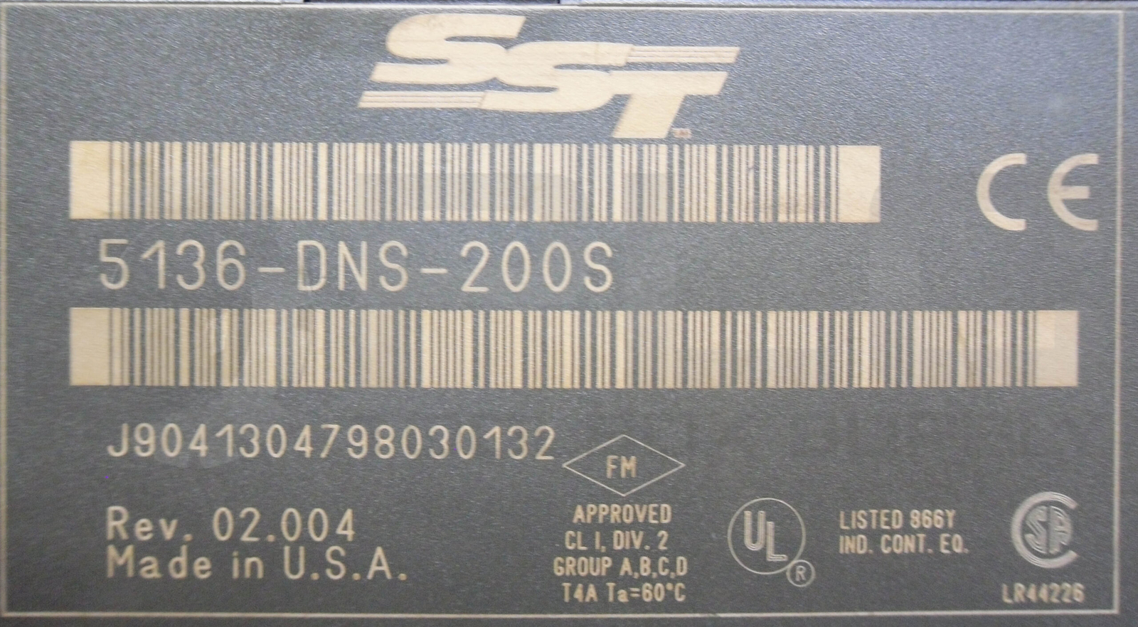 SIEMENS SST 5136-DNS-200S COMMUNICATION MODULE, REV02.004, 24V DC