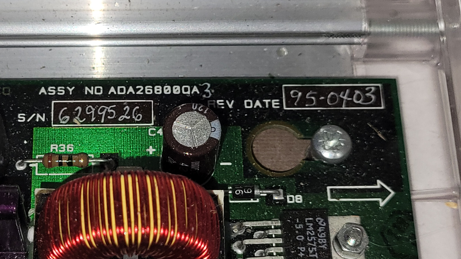 Otis Elevator Assembly No. ADA26800QA