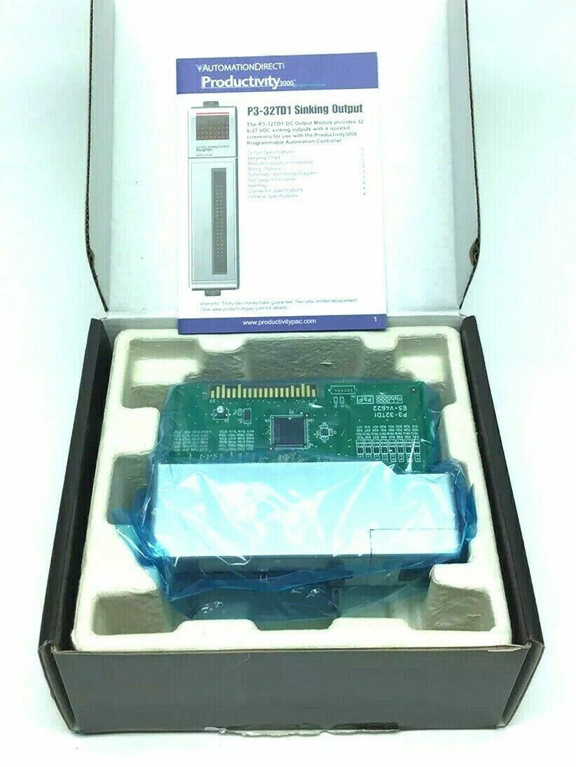 NEW AUTOMATION DIRECT P3-32TD1 SINKING OUTPUT 6-27 VDC *SEALED* PRODUCTIVITY3000