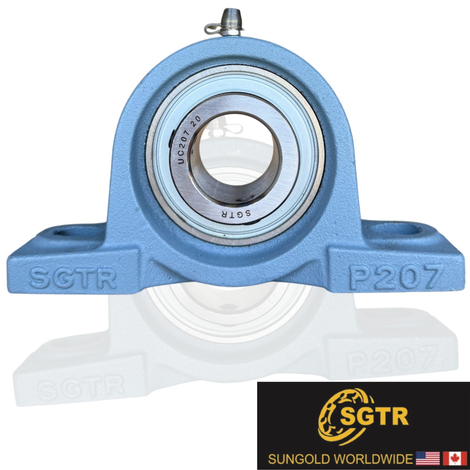 (2 Pack) Premium Heavy Duty UCP207-20 Pillow Block Bearing, 1-1/4 inch Bore.