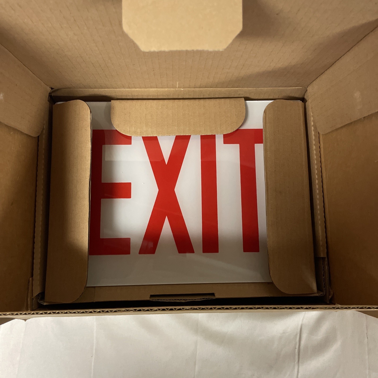 TWO SURE-LITES CHX71 LED EMERGENCY INTEGRATED EXIT SIGN