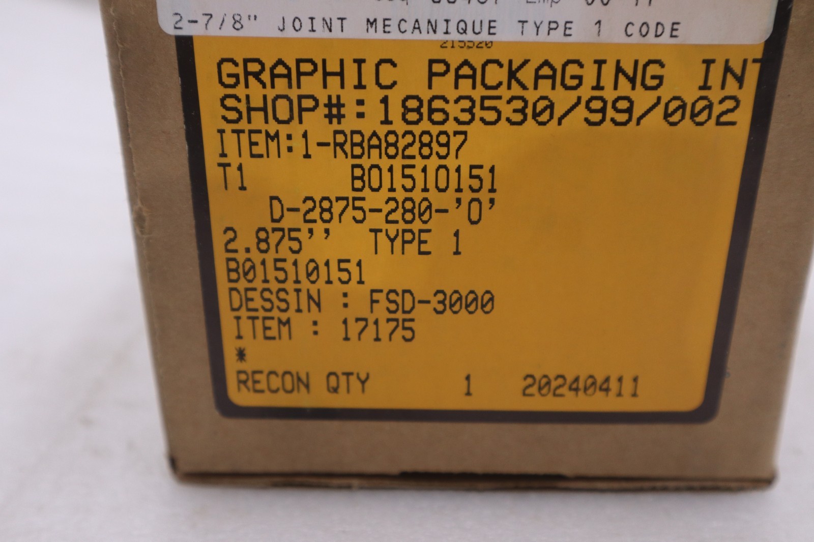 John Crane FSD3000 Spring Seal Assembly 2.875″ NEW IN BOX STOCK GF-941
