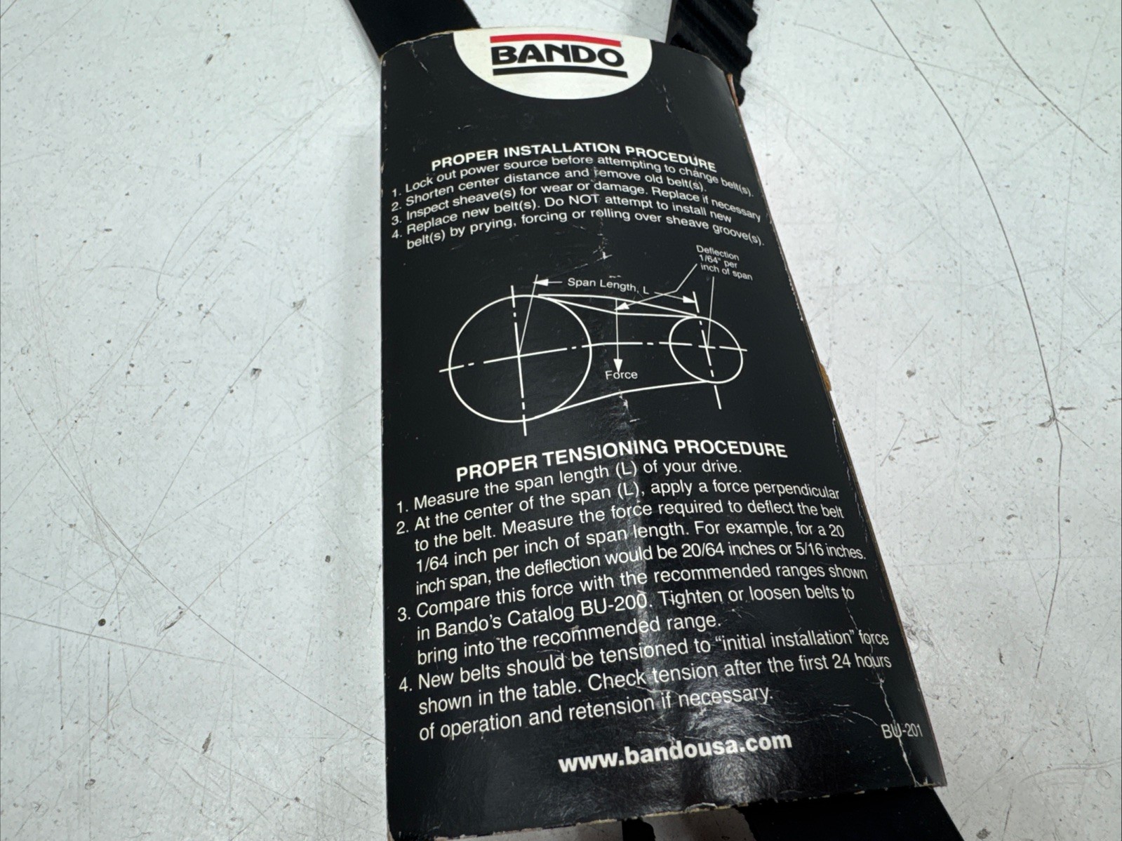 Bando Synchro-Link 1250H100 , 1250-H-100 , 1250H-100 Cogged Timing Belt