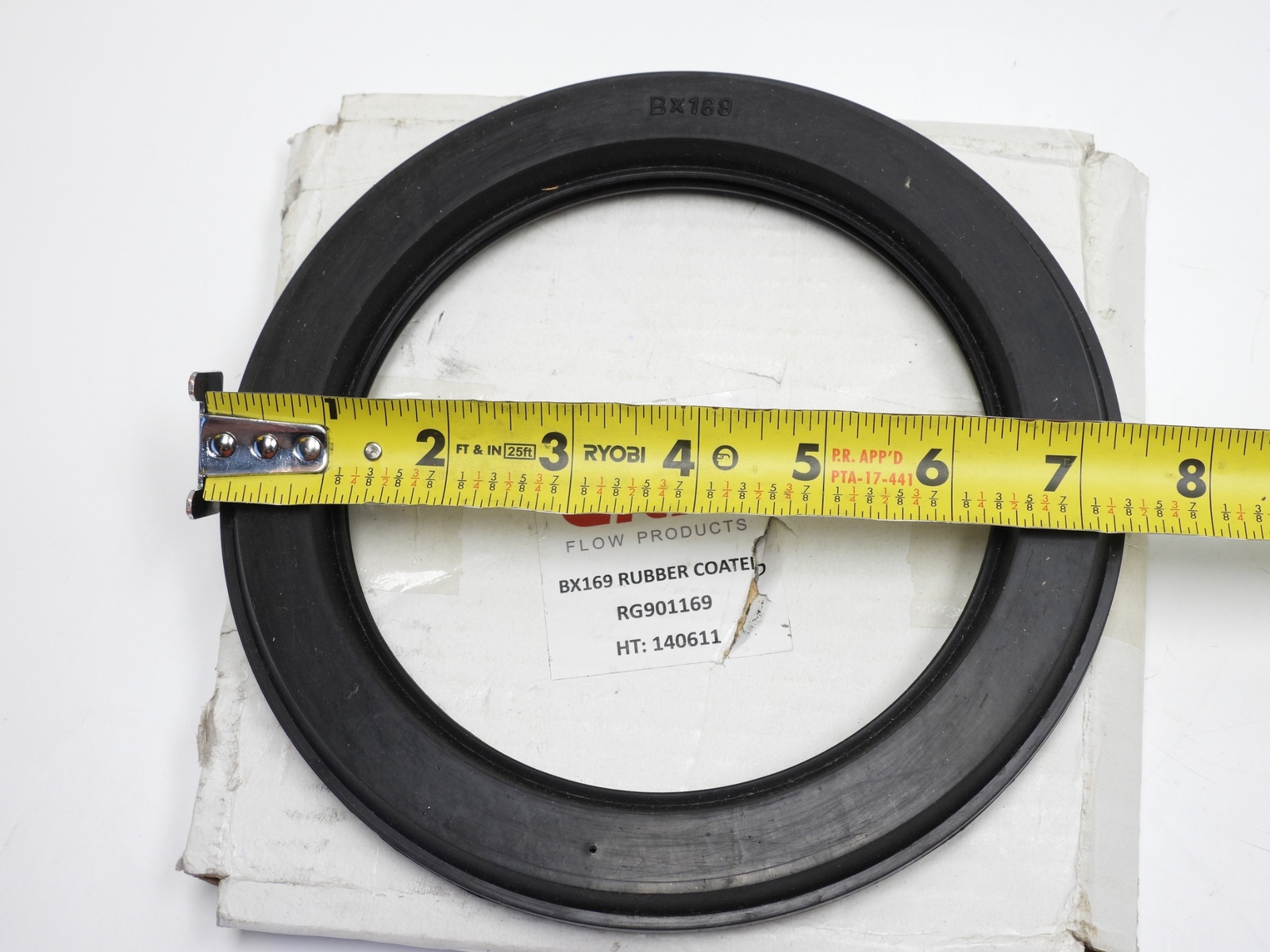 GRM API Ring Joint Gaskets (4) BX-169 Rubber Coated (4) BX-152 Rubber Coated