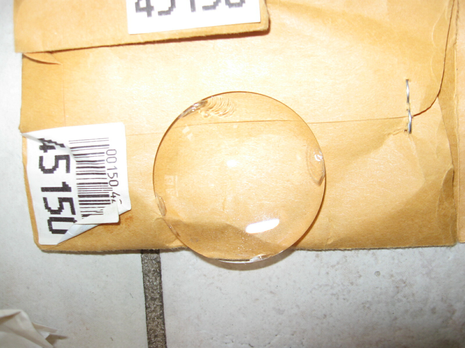 RARE LOT of 2 ES Edmund Optics Convex Spherical Lens Filter 40mm # 45150 MgF2