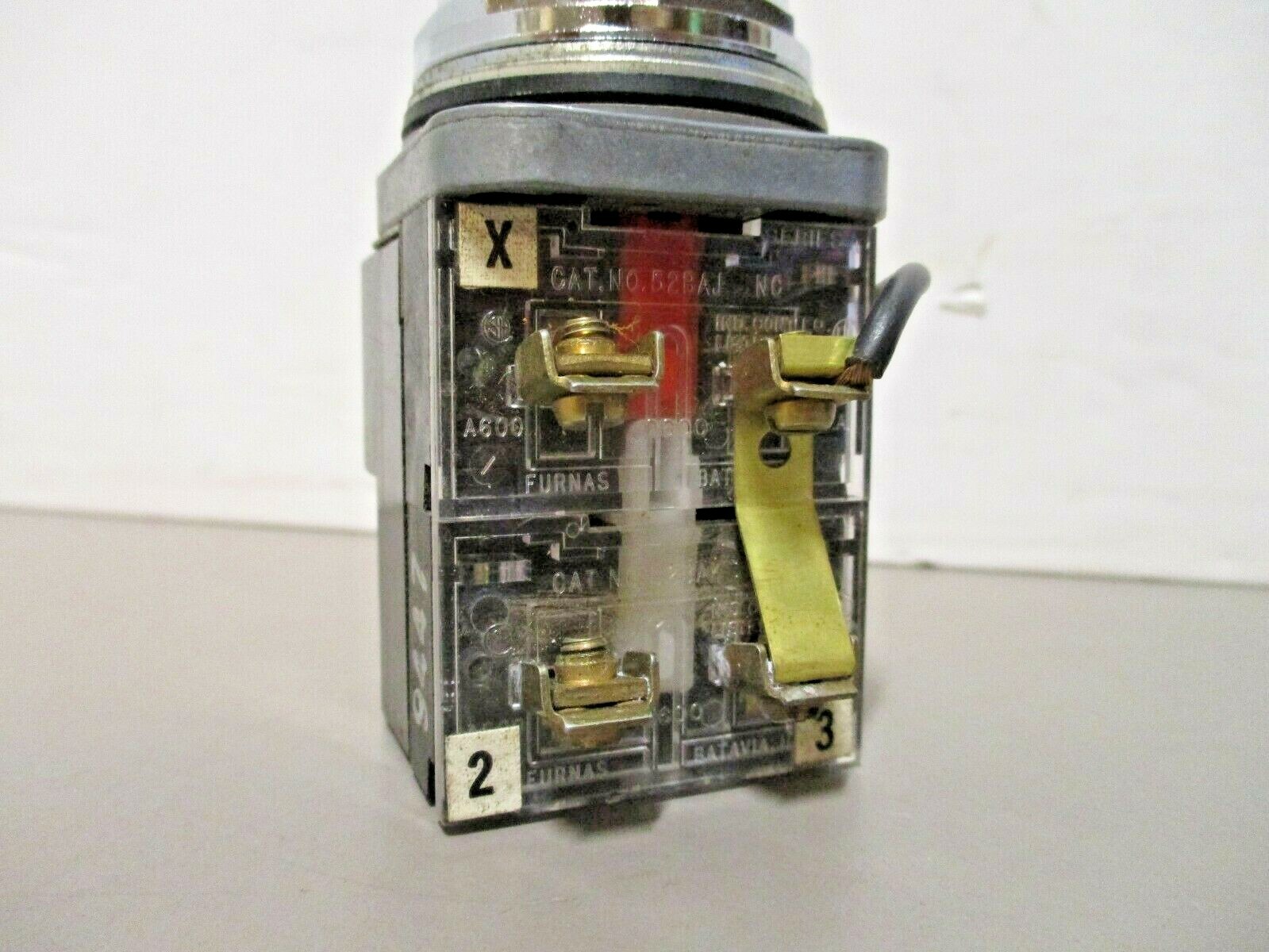 Furnas Electric 52PA6H2A Push to Test Pilot Momentary Red 240V Series-F