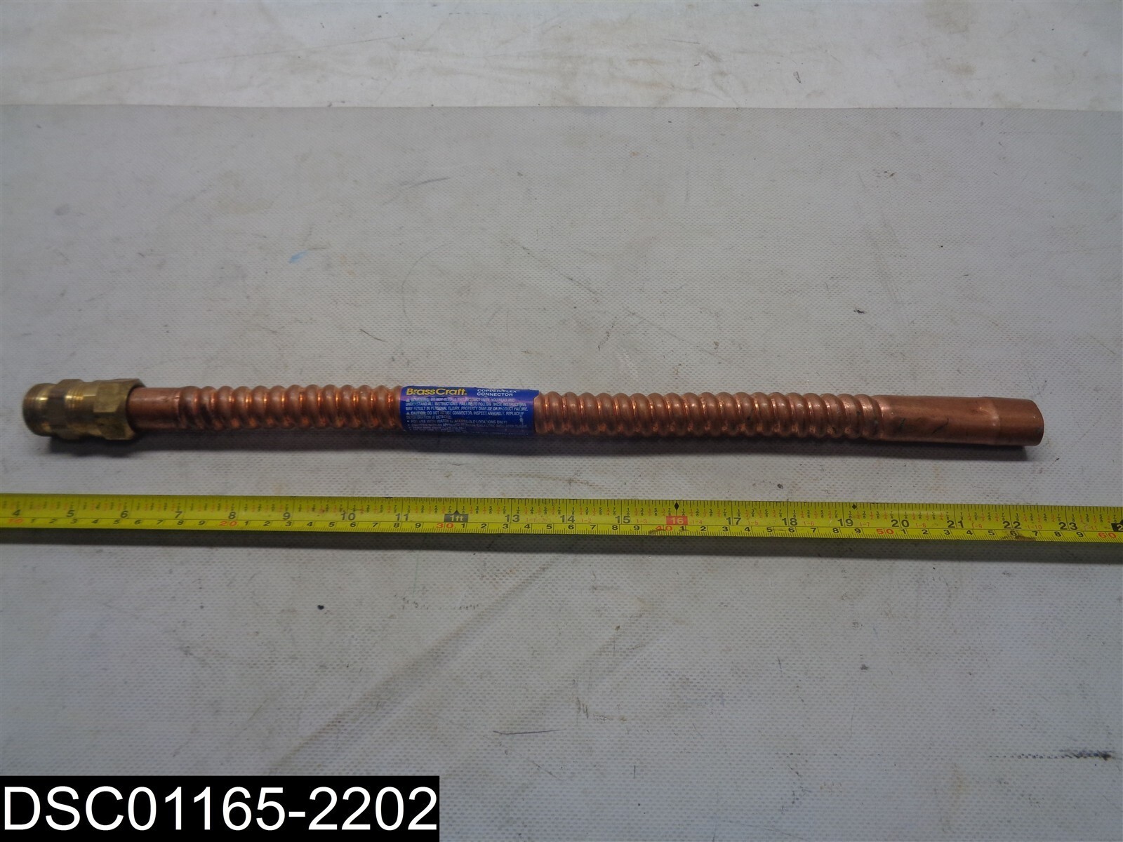 WB234-18N Brass Craft Water Heater Connector Corrugated Copper 18″ X 3/4″ Ends
