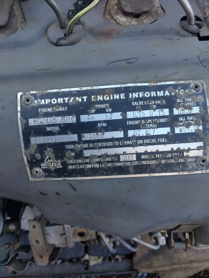 Deutz Diesel Model F3L912 Diesel Engine 3 CYLINDER 47 HP