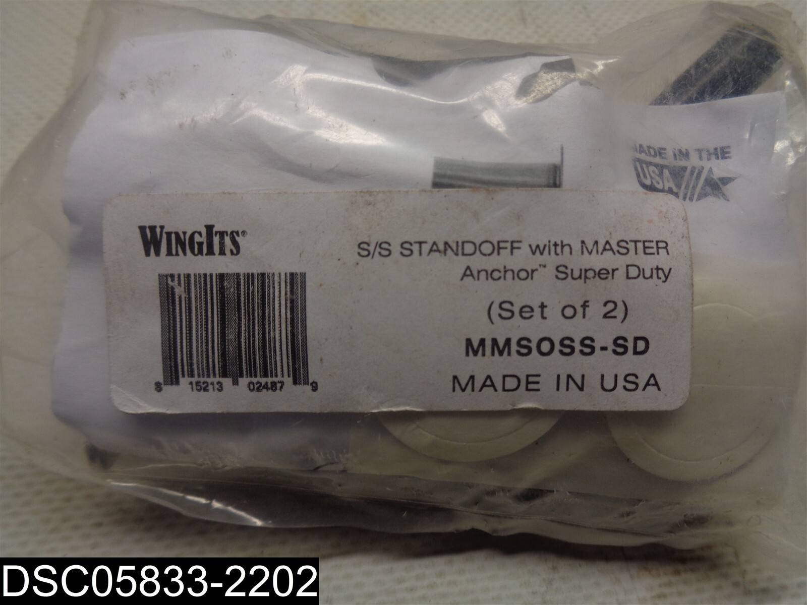 QTY=2: MMSOSS-SD Wingit Master Anchor Fastener Set
